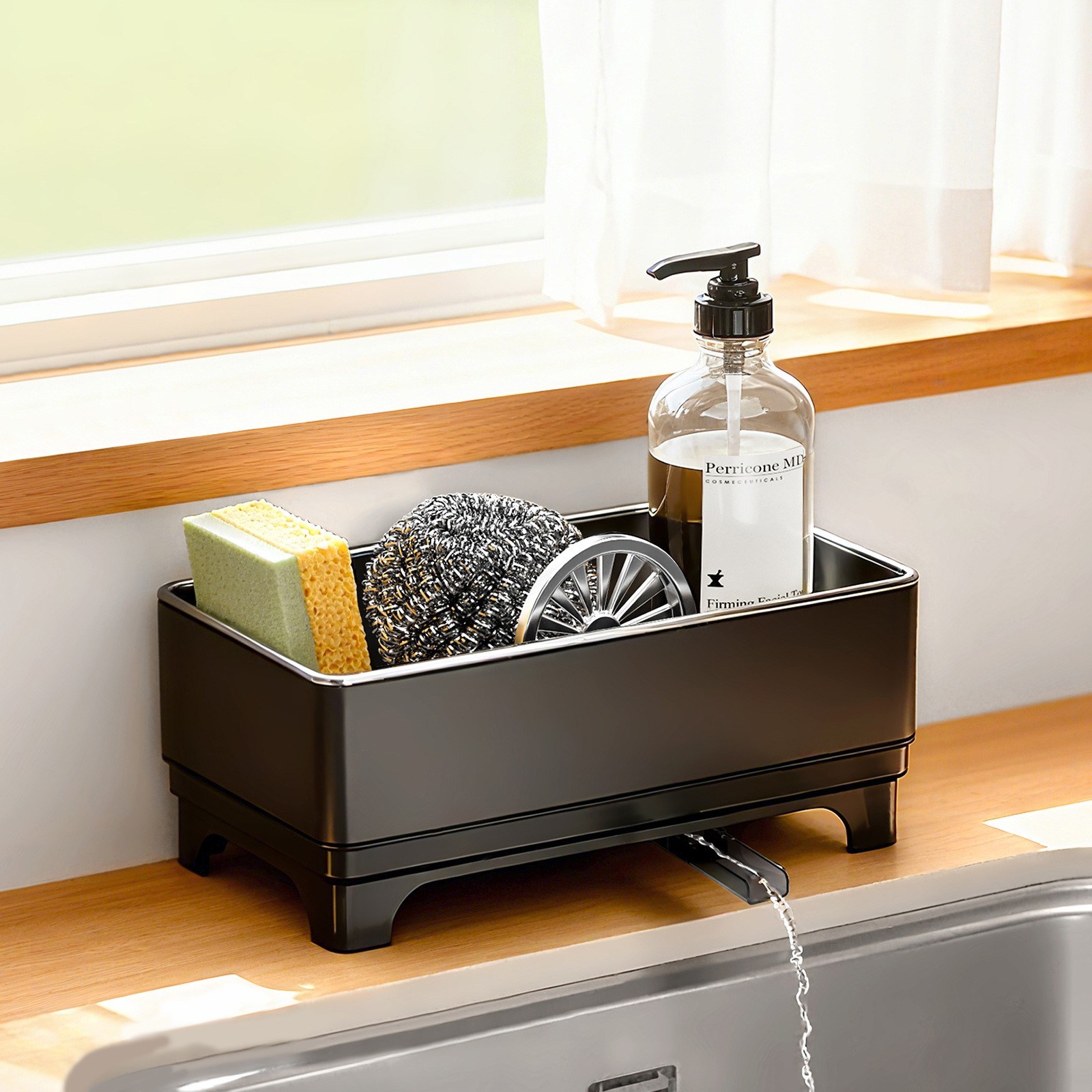 콜콜러브 주방 싱크대 201 자동 물빠짐 수세미 거치대 11,980원