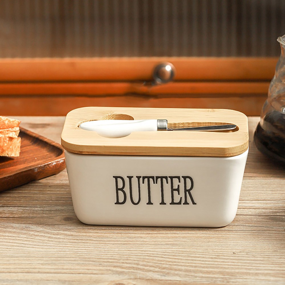 릴스베이 세라믹 우드 버터 밀폐 보관함 나이프포함 소분 보관용기 케이스 13,800원