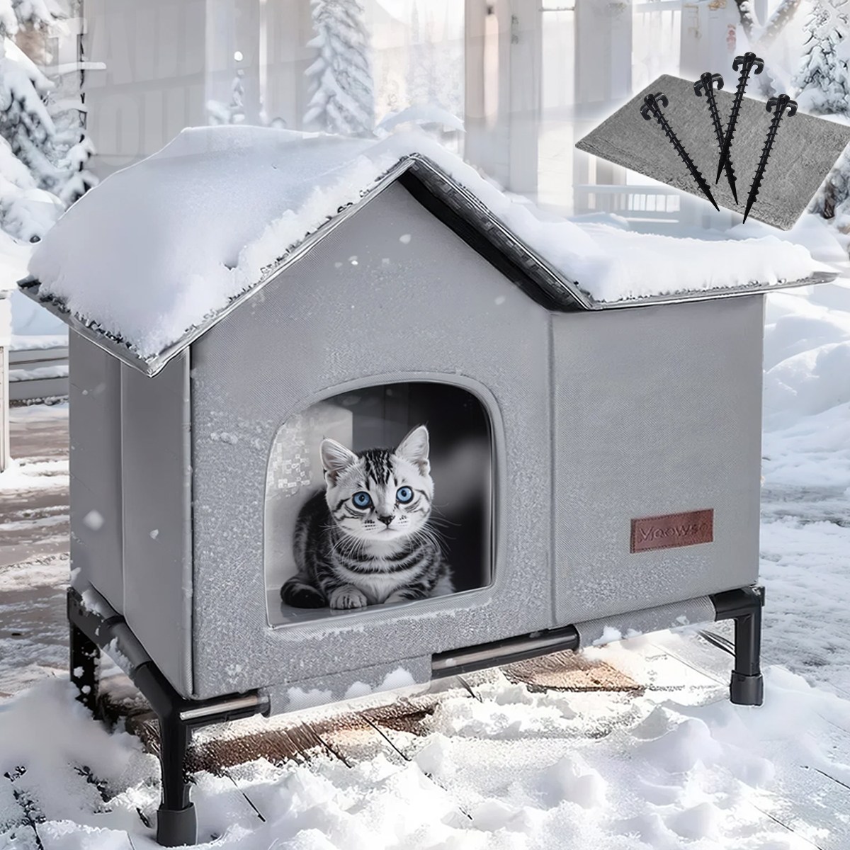 비와 눈 방지 야외 길고양이 겨울집 숨숨집 바닥 뜬 26,920원