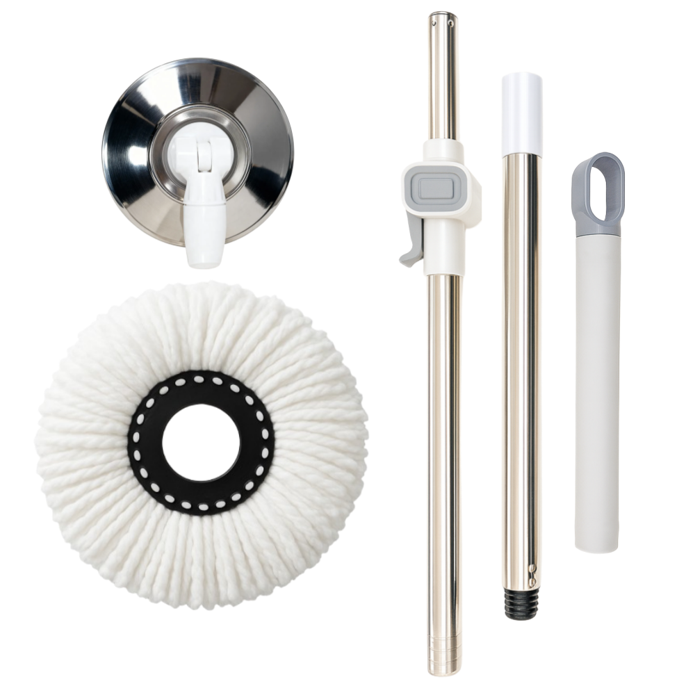 공간온도 회전걸레 스테인리스 밀대봉 + 극세사걸레 10,900원
