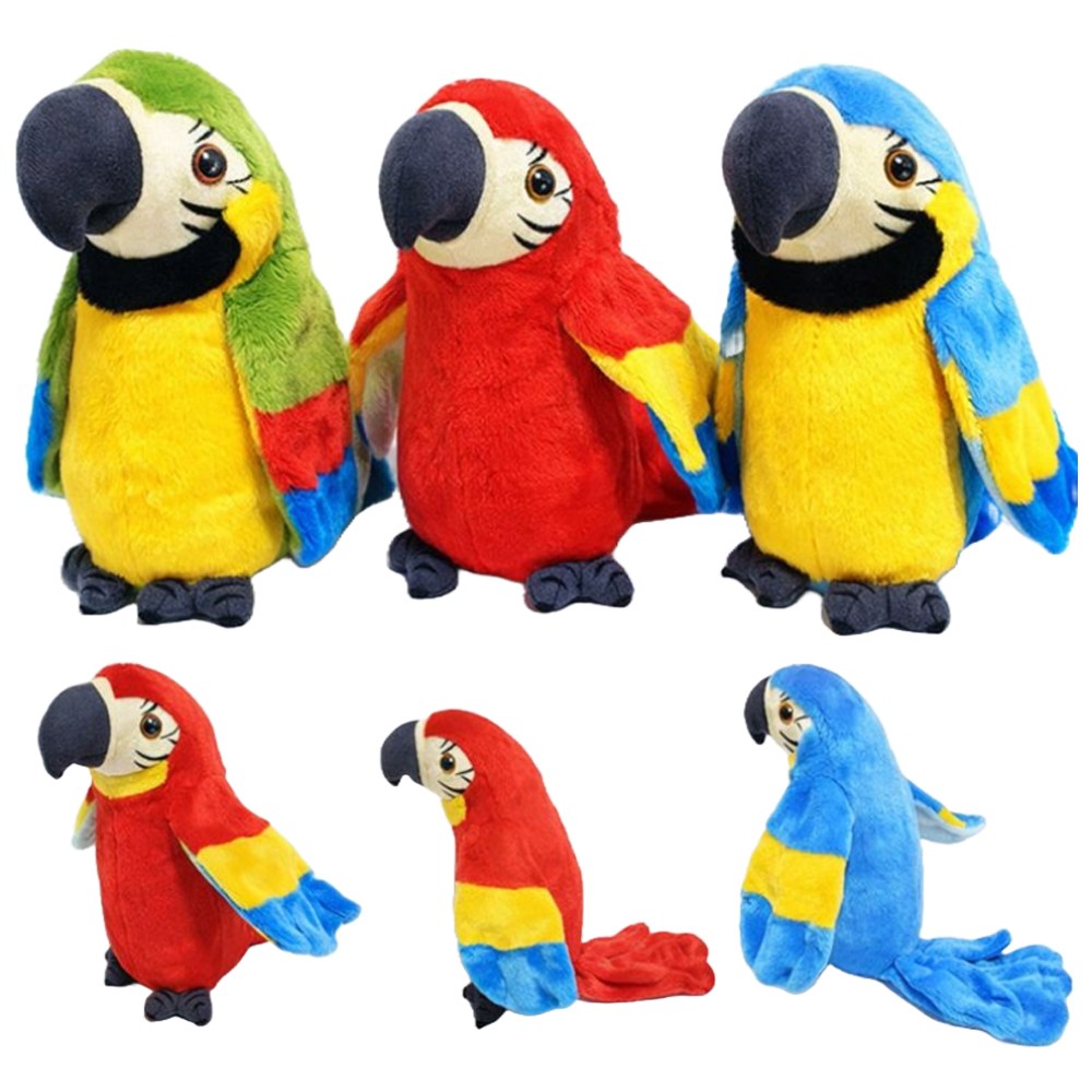 파피앙 앵무새인형 말 따라하는 앵무새 인형 말하는 앵무새 -건전지포함(완구인증/전파인증), 앵무새-파랑, 1개, 24cm 8,100원
