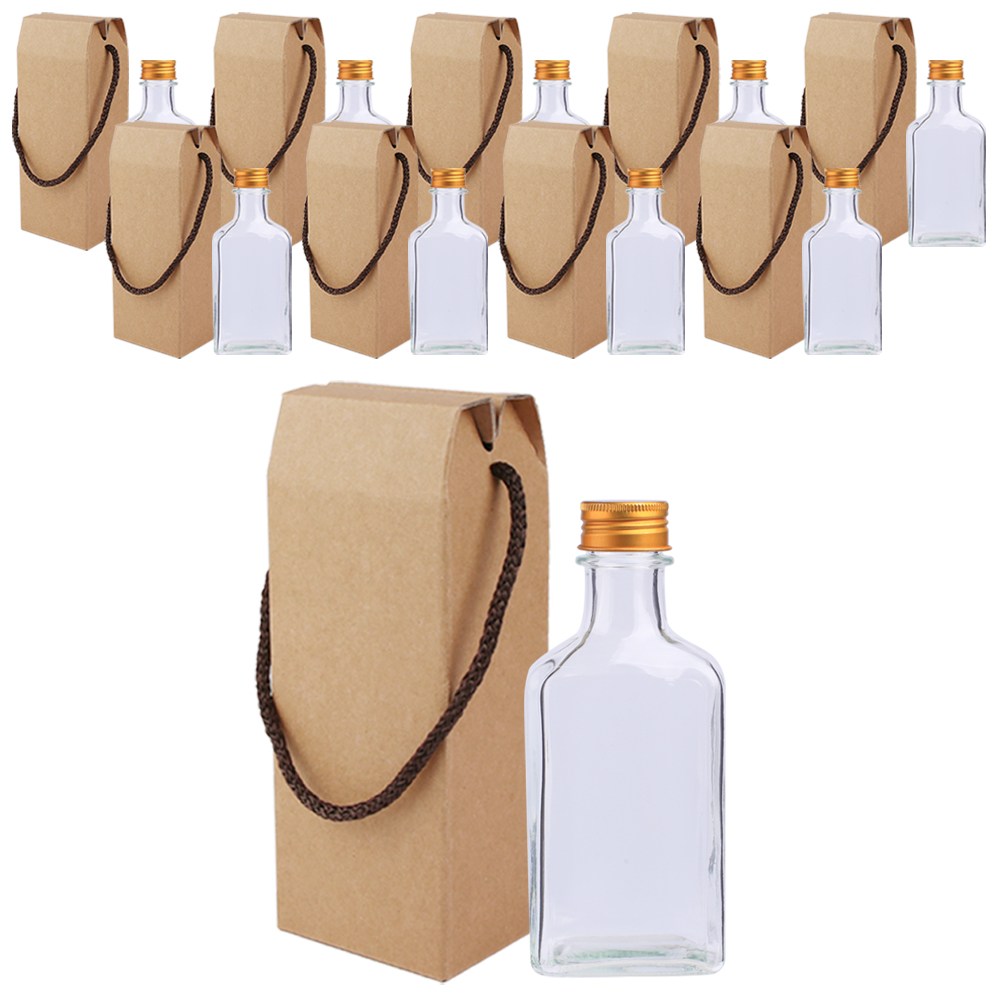 가인글로벌 위스키납작200AA(S) 유리병 / 알루미늄캡 골드 / 포장박스 25,500원