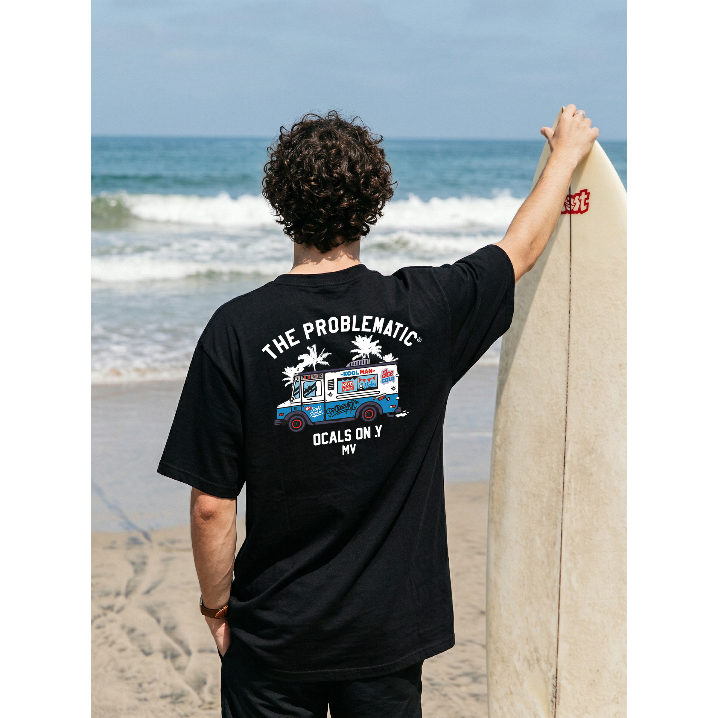 [단품] NEW 여름 신상_야자수 버스 캐주얼 반팔티_남녀공용 13,900원