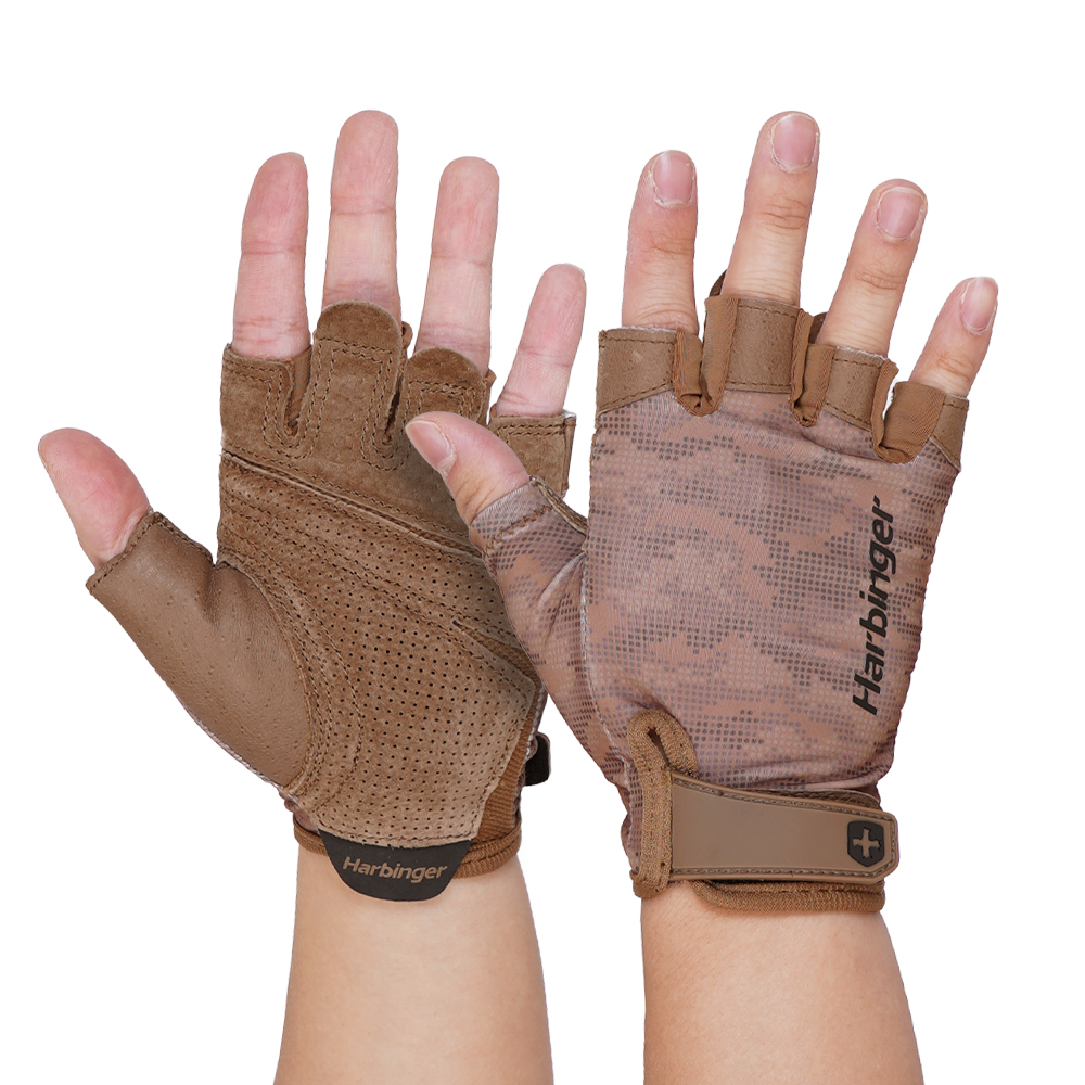 하빈져 남녀공용 프로글러브 2.0 헬스장갑, 탄 카모, 1세트 32,400원