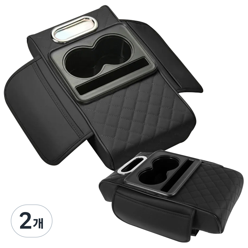 심플리프 차량용 컵홀더 콘솔 쿠션 팔걸이, 2개, 블랙 34,990원