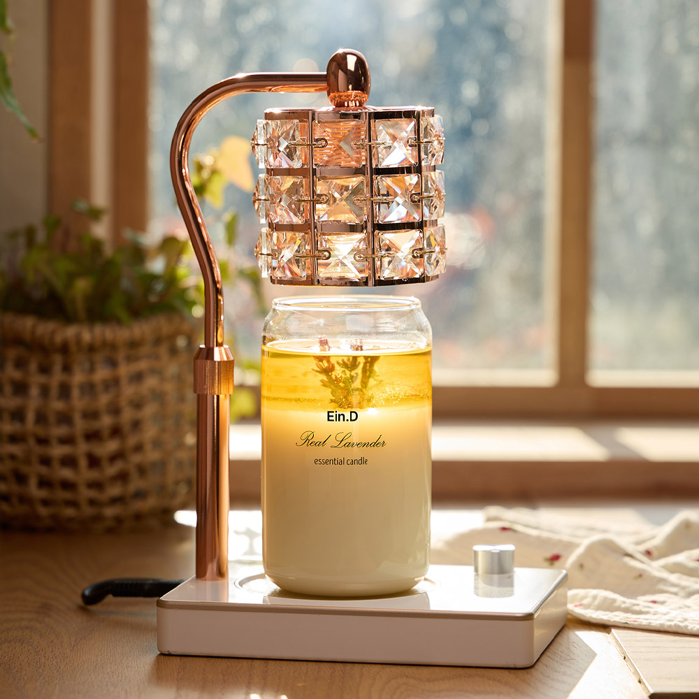 에인디 숙면에 도움 주는 리얼 라벤더 에센셜 아로마캔들460g+크리스탈 터치 타이머 워머 세트, 루시드 로즈골드 화이트TT, 리얼 라벤더 캔들 460g 61,330원