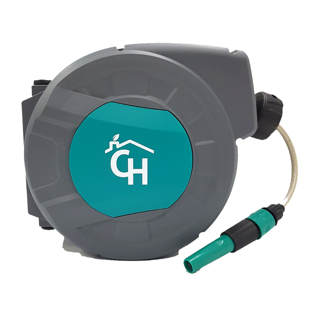 코아하우징 가정용 자동 물 호스 20m 워터 릴 정원 세차 청소 벽고정 분사기, 회색계열, 1개 99,000원