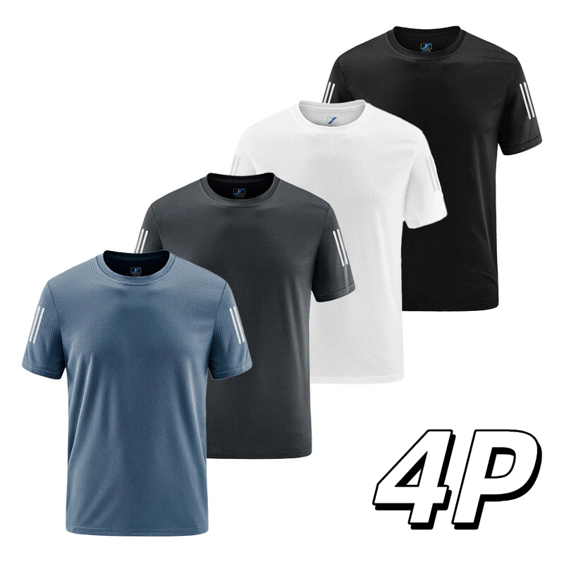남자 흡한속건 시원한 냉감 기능성 드라이 스포츠 반팔티 티셔츠 4장 세트 TANLZ-111 19,800원