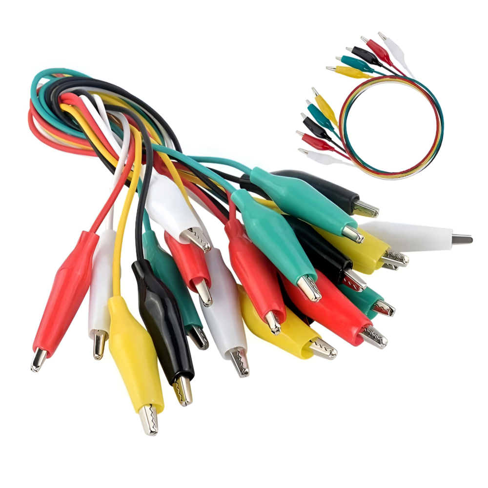 리틀브릿지 아두이노 악어클립 집게 전기 악어클립 테스트 리드 50cm 10개 1,600원