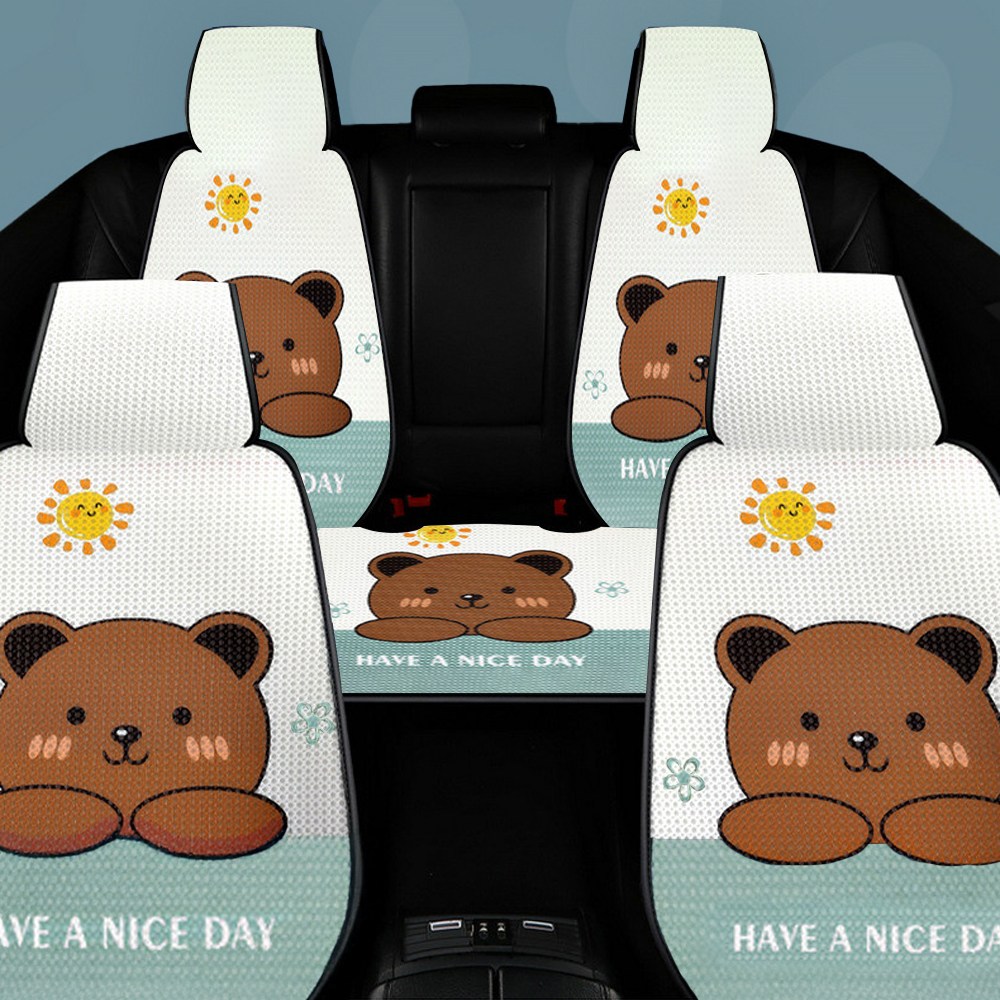 자동차시트커버 전좌석 풀세트 통기성좋은 인견소재 사계절 봄 여름 가을 겨울 시트교체, 민트그린(풀세트), 1개 98,800원