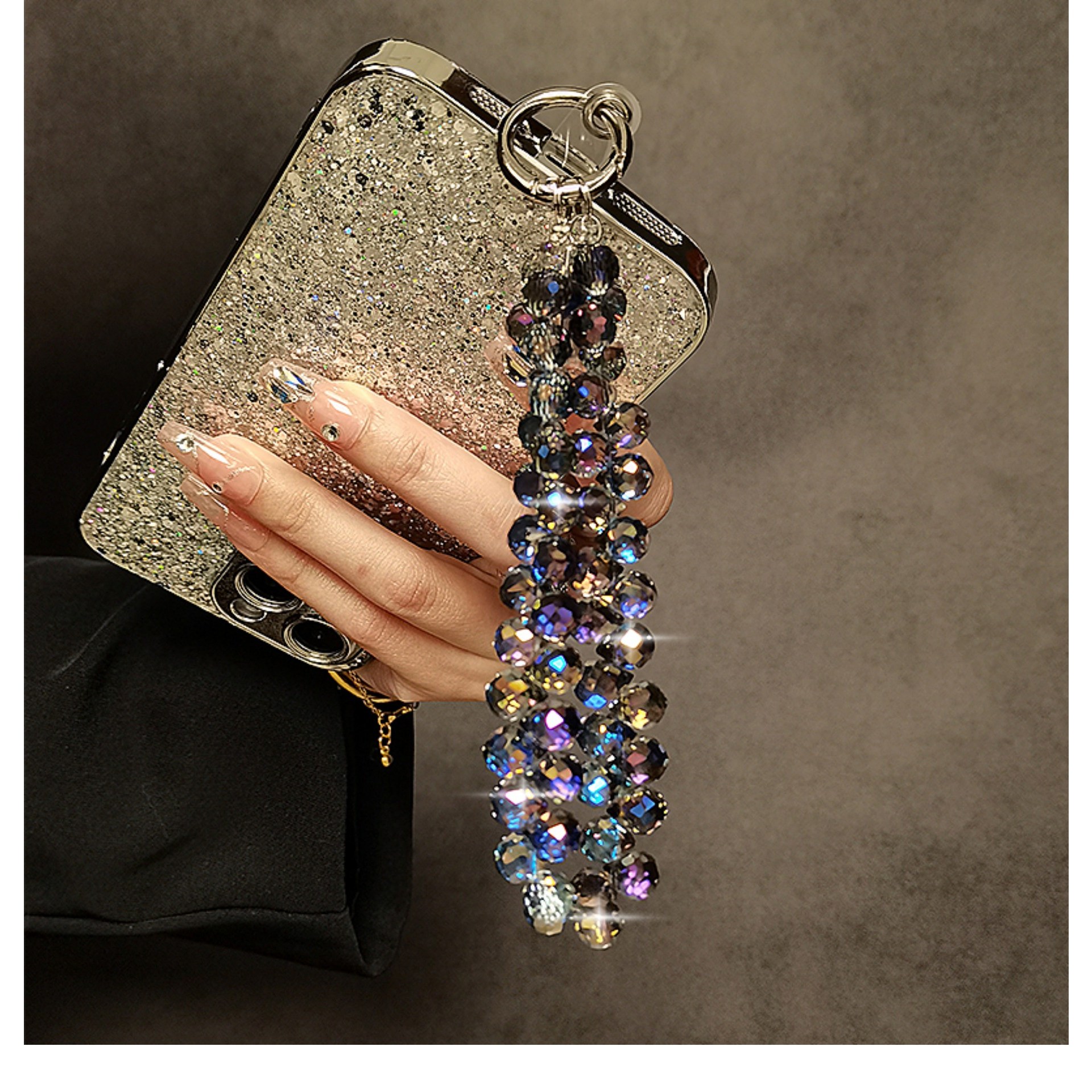 와이즈초이스 크리스탈 휴대폰 핸드스트랩 다용도 스트랩, 1개, 블루 8,800원