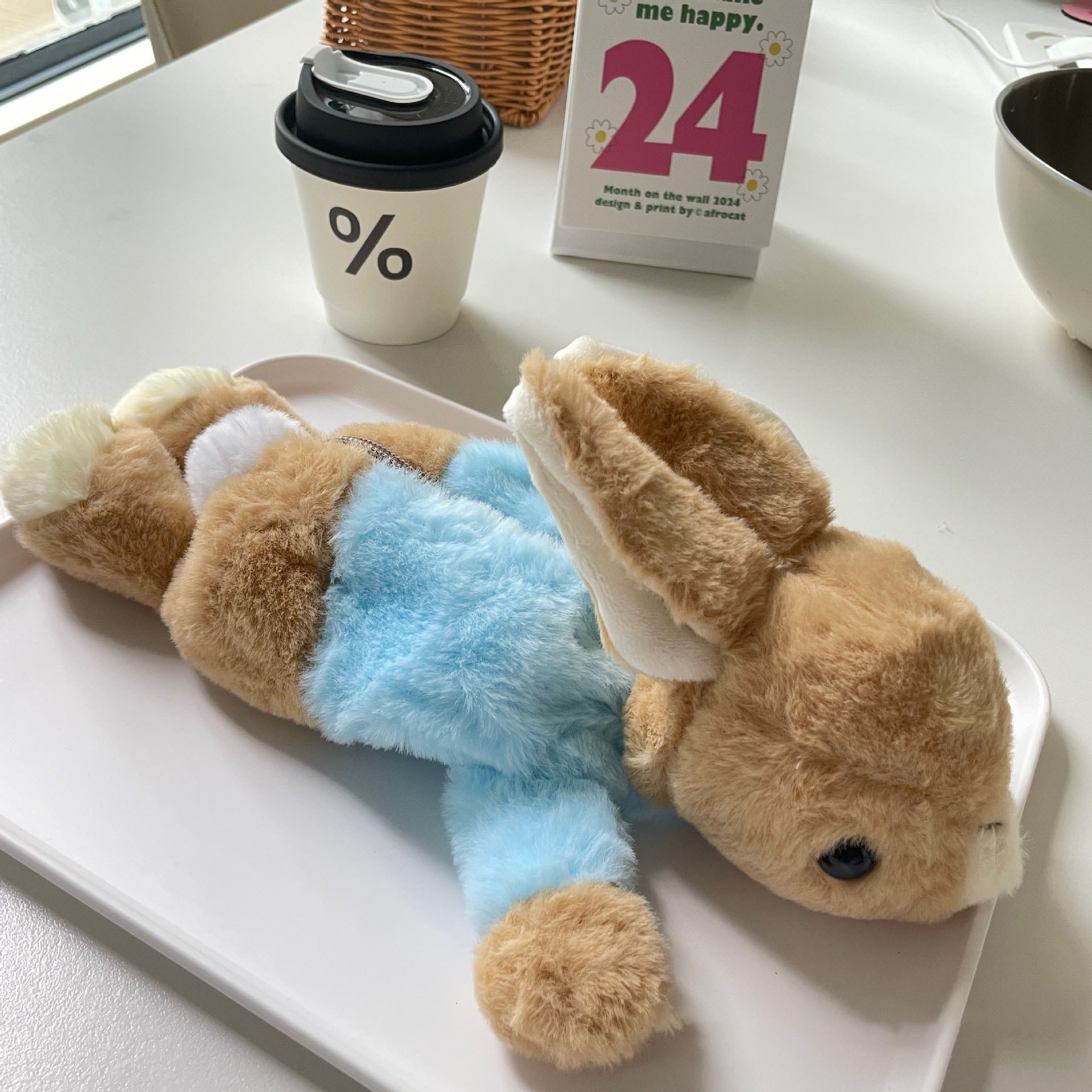 부드러운 플러시 토끼 인형 필통 파우치 귀여운 문구 수납 10,900원