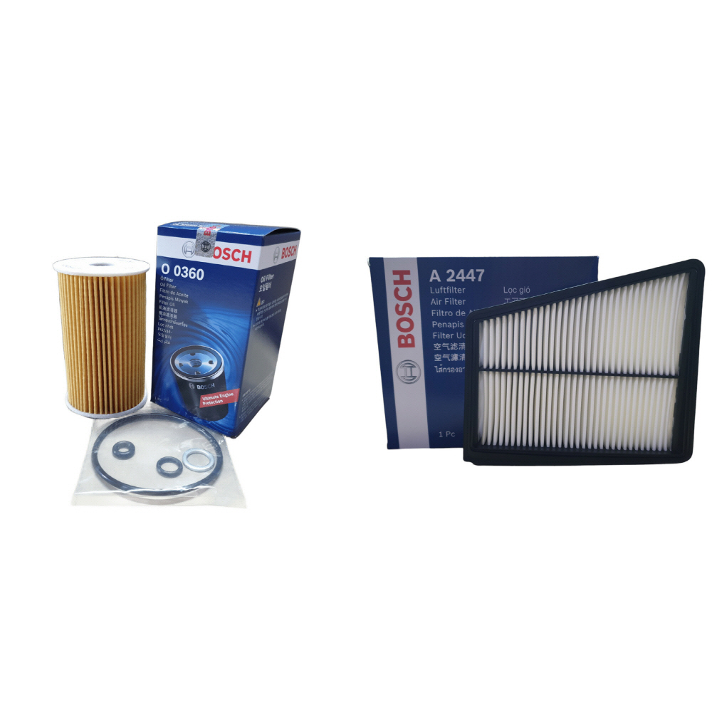 보쉬 엔진 오일 교환 필터 셋트 제네시스 BH 3.3/3.8 GDI 11년3월- 오일필터+에어필터 O0360+A2447, 오일필터+에어필터/O0360+A2447, 1개 12,080원