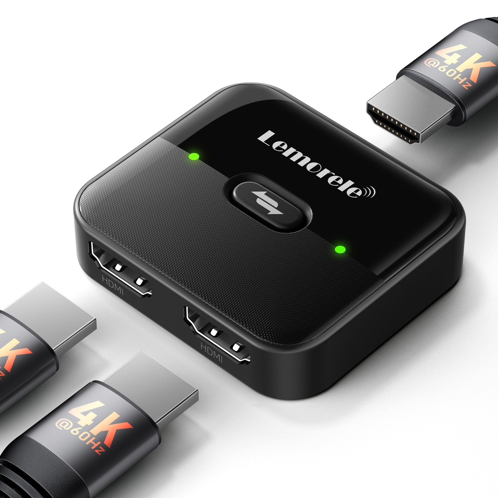 LEMORELE HDMI 2 입력 1 출력 및 1 입력 2 출력 스위치 스플리터 4K@60Hz HDMI 양방향 스위처 변환 어댑터 (노트북/PC용) 29,990원