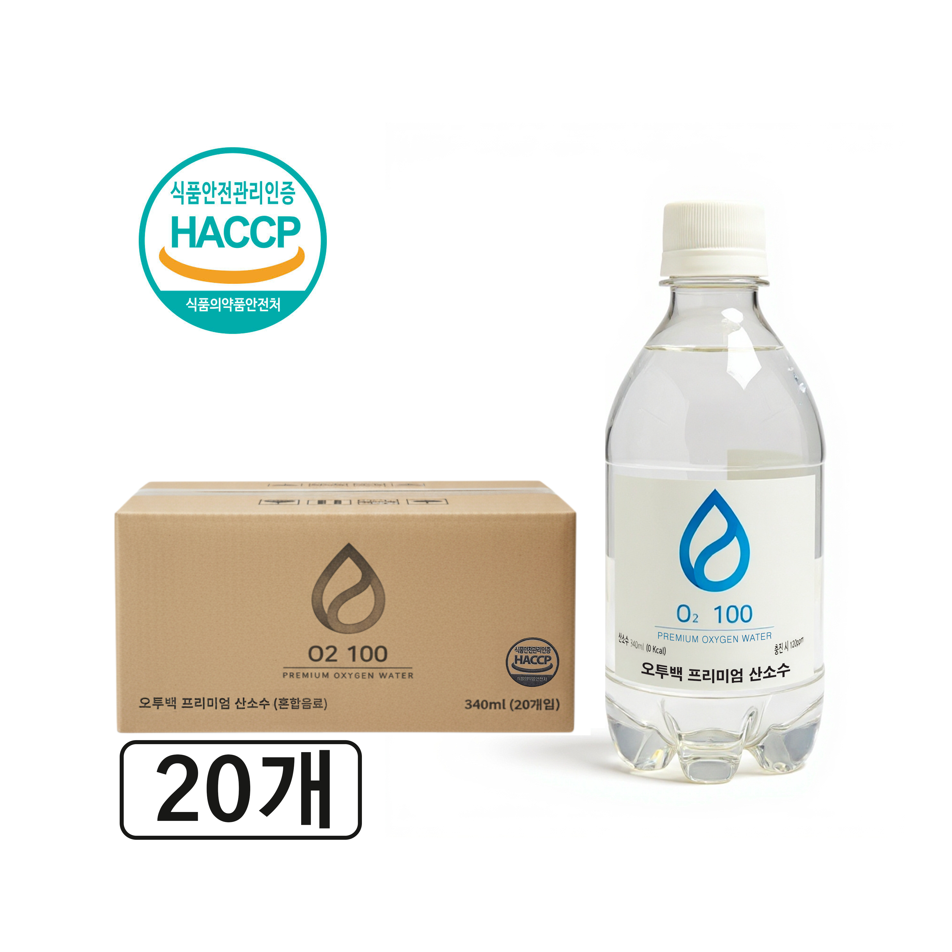 오투백 프리미엄 고농도 산소수, 60개, 340ml 192,000원