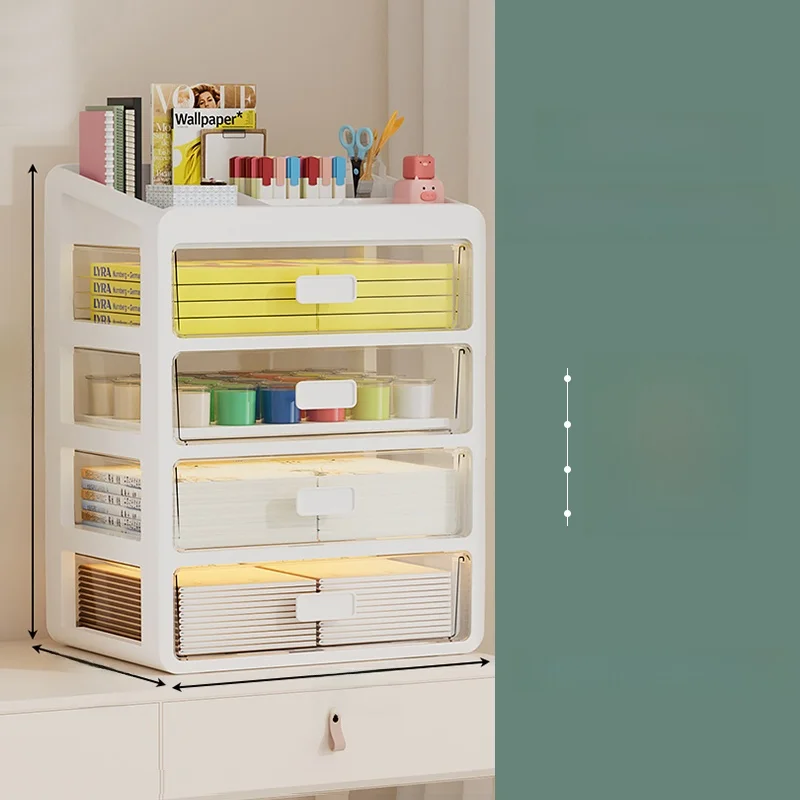 데스크탑 메이크업 화장품 보관함 서랍형 립스틱 브러쉬 스킨케어 정리대 뷰티 테이블탑 캐비닛, 04 특대형 - 5단 53,800원