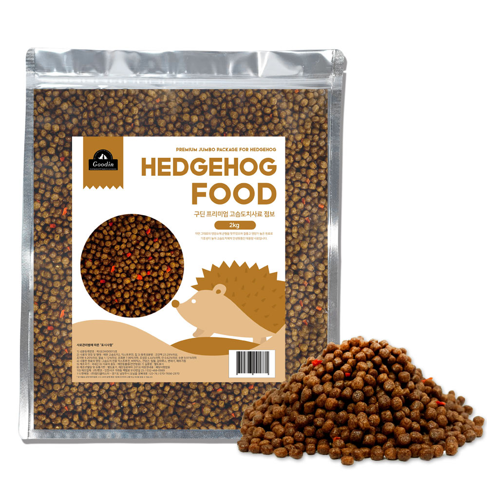 구딘 반려동물 프리미엄 고슴도치 사료 점보 12,900원