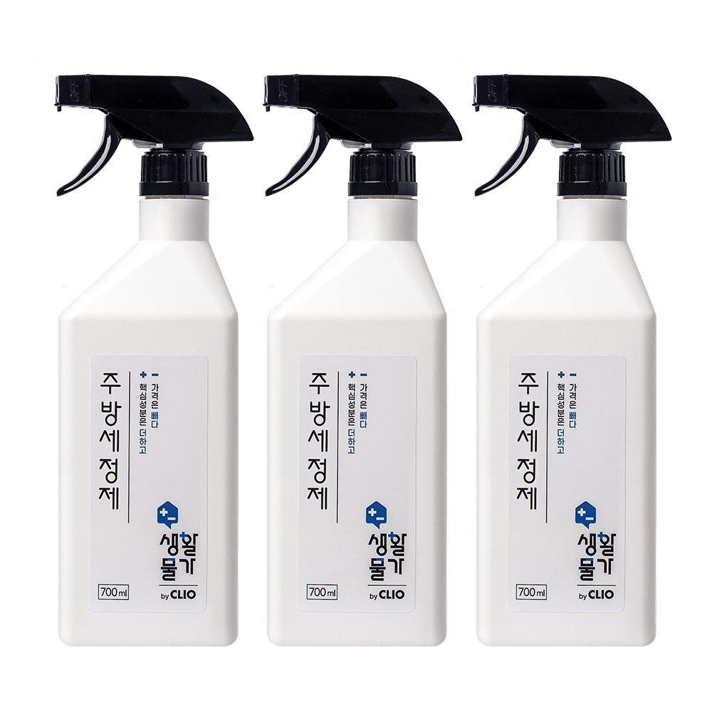 크리오 생활물가 주방 청소 기름때 세정제 700ml, 700ml, 3개 9,900원