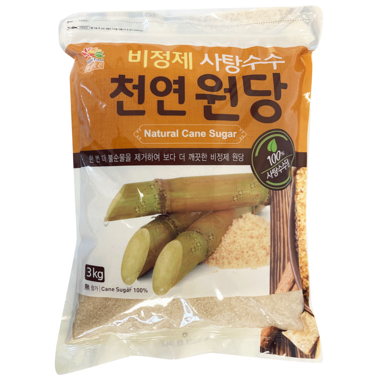 깨끗한 비정제원당, 3kg, 3개 36,890원