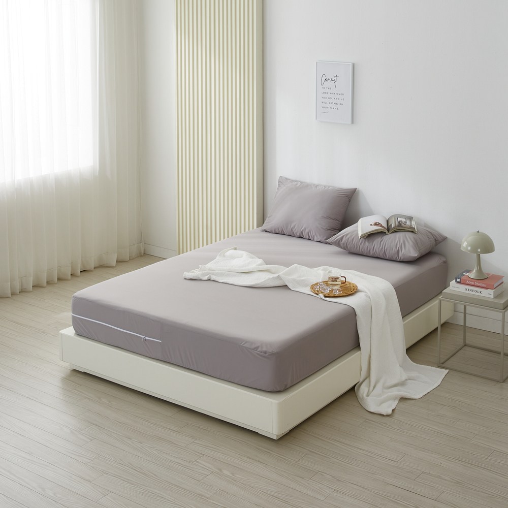 잠쿨 국내생산 방수매트리스커버 지퍼형6면 [S90~SK180 사이즈] 다양한높이 전체방수 진드기방지 27,000원