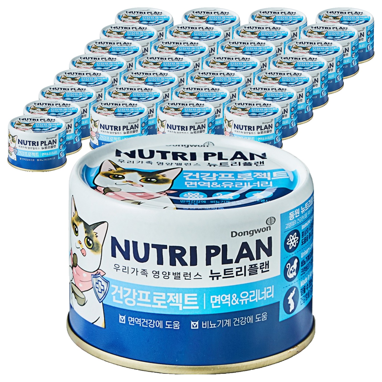 동원뉴트리플랜 고양이 뽀짜툰 건강 프로젝트 간식캔 66,240원