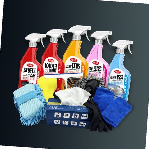차량용 세정제 스프레이 세트 마이크로파이버 타월 장갑 셀프세차 홈케어 클리닝 41,430원