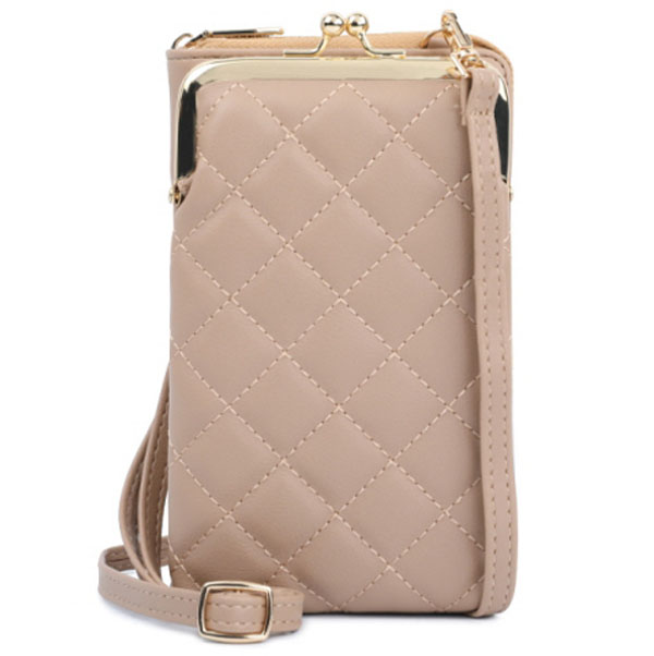 피어니스트 엠보 퀼팅 크로스 스트랩 지갑 21,070원