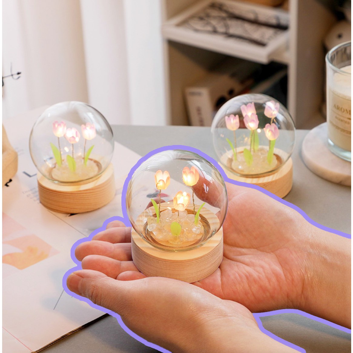 튤립무드등 DIY키트 미술재료 인테리어 수면등만들기 꽃조명 LED 미니무드등 5,310원