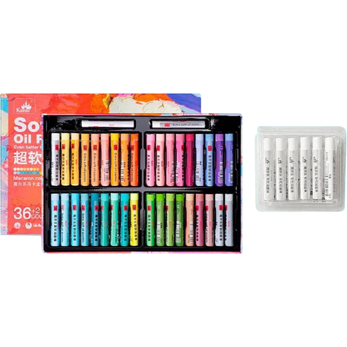 특수 오일파스텔 02 마카롱 36색 + 화이트 6p 세트 14,100원