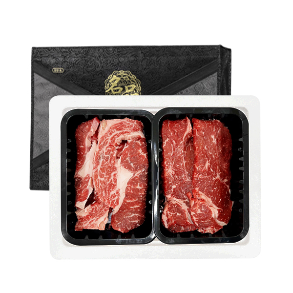 [남도명가] 실속1등급 한우 선물세트 3호 꽃등심400g+채끝400g/총800g, 1개 94,900원