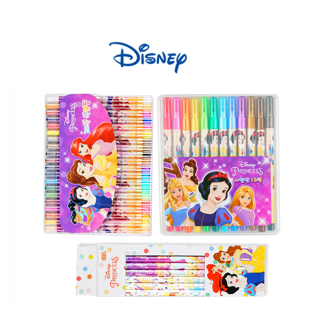 디즈니 프린세스 색연필20색 사인펜12색 연필6본입세트 13,900원
