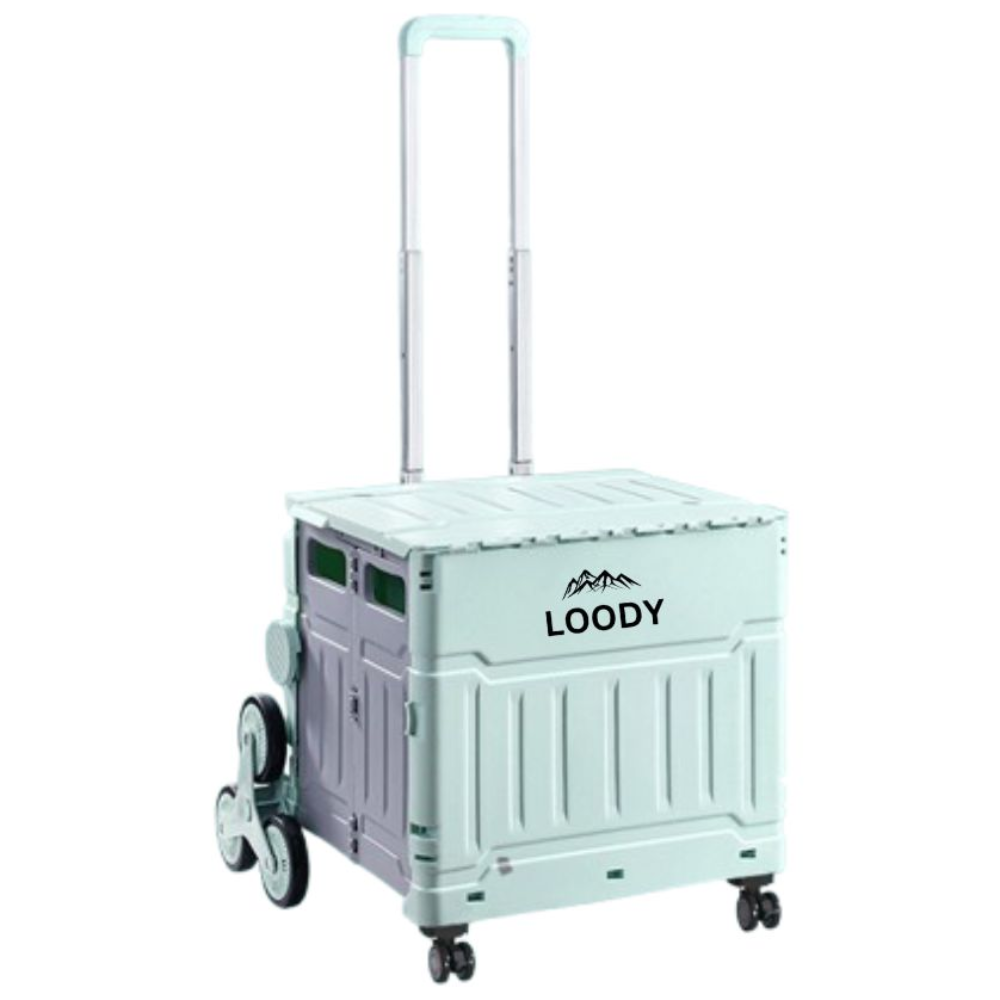 LOODY 8바퀴 접이식 카트 마트 쇼핑카트 핸드 폴딩카트 손수레 시장 장바구니 캐리어 캠핑카트, 민트75, 1개 65,000원