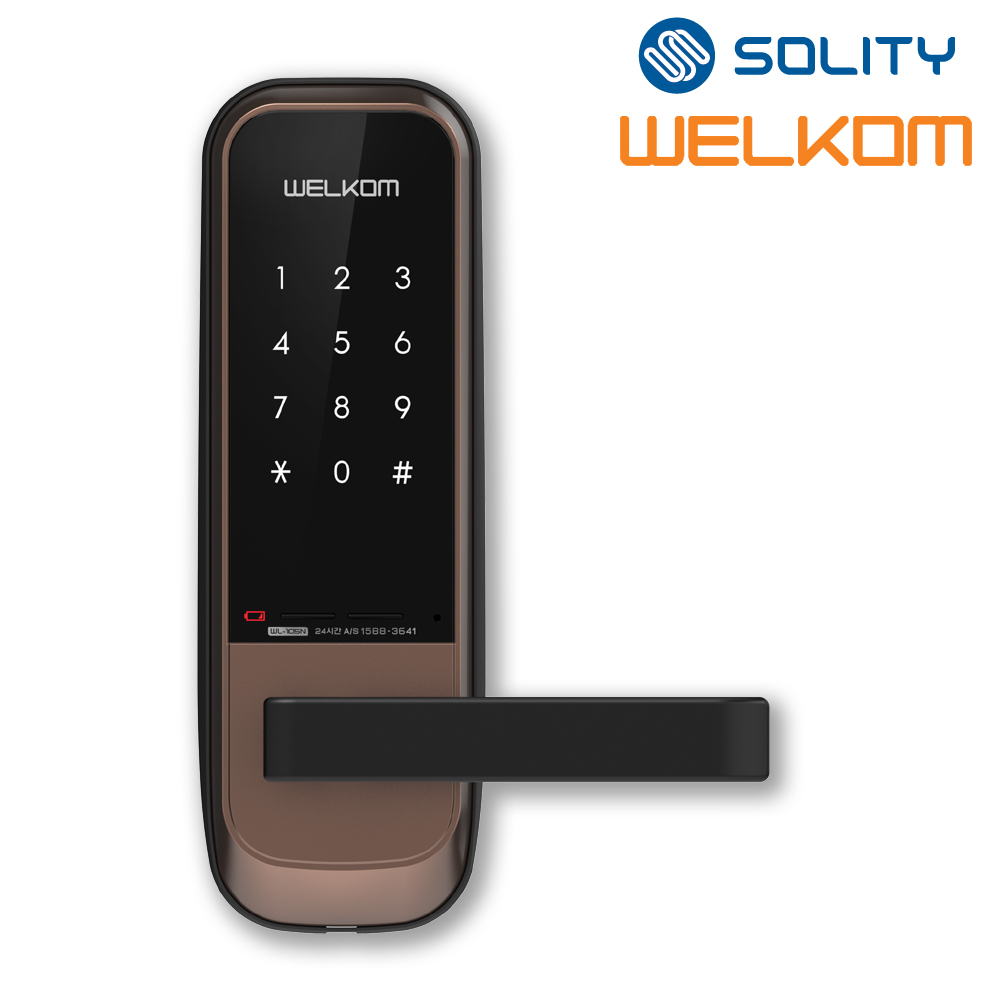 [전국설치] 웰콤 WL-105N 나무문용 무타공 도어록 번호키전용 백세트조절가능 무음모드 비상전원 방문손잡이 사무실 병원 목문 판넬문 샷시문 패션문 솔리티 현관문 디지털도어락, 방문설치, WL-105N 133,000원