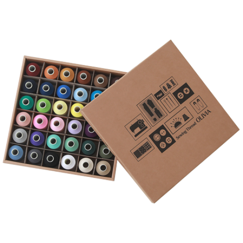 일반재봉사 60수3합 36색 세트 1500m 재봉실 바느질실 미싱실 가정 공업용 무형광실 49,200원