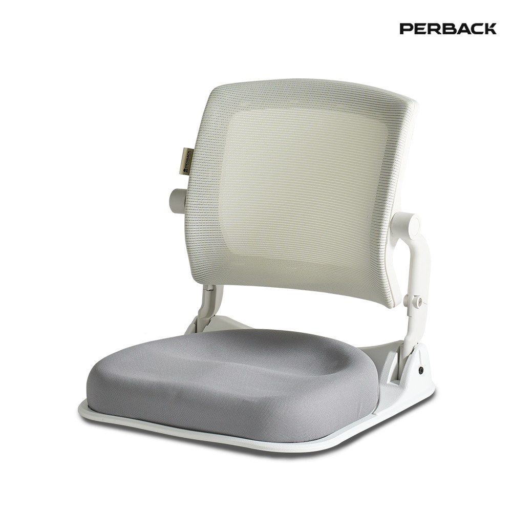 퍼백 PB-L1503 브리즈백 접이식 휴대용 좌식의자 일식집 다다미방 허리 편안한 바닥의자, 화이트프레임 64,900원