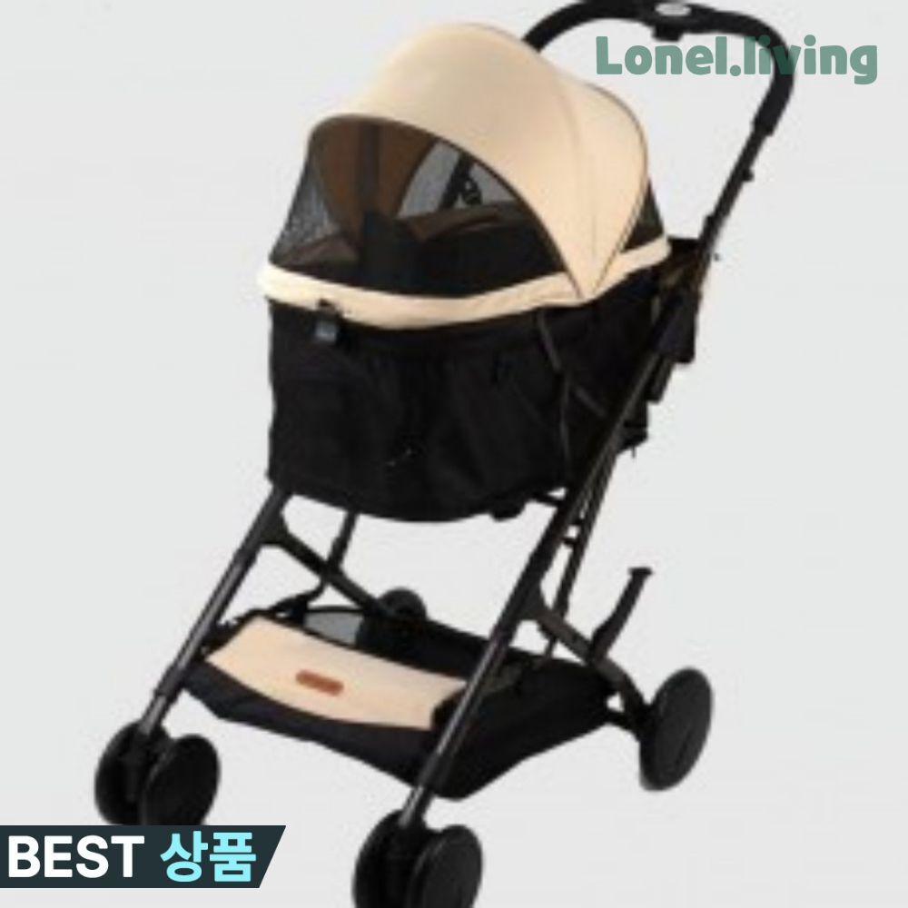 로넬리빙 강아지유모차 웨건겸용 패리스독 코모도 베이지 개모차 산책카트 이동용 반려견 178,600원