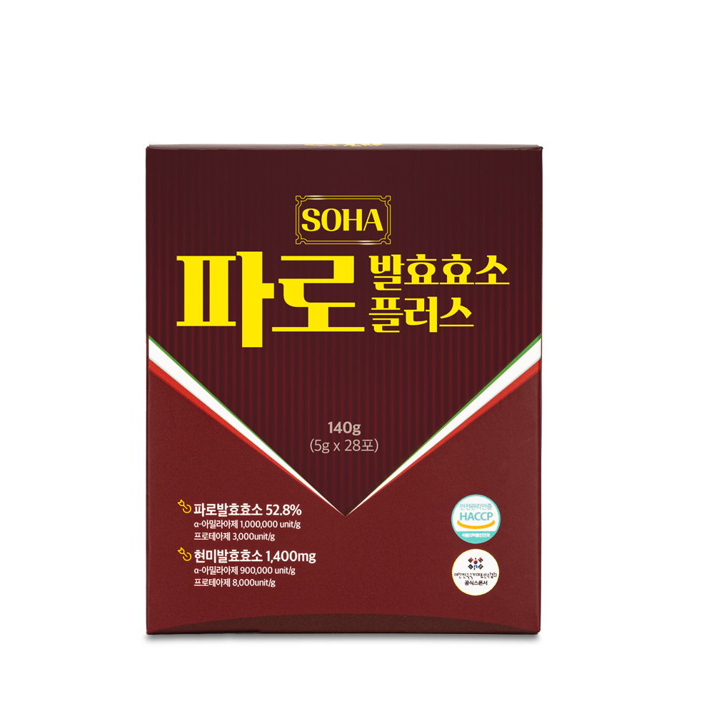 백세식품 발효 파로 효소 스틱 이탈리아 곡물효소 5g x 28포 대용량 HACCP인증, 140g, 5박스 119,600원