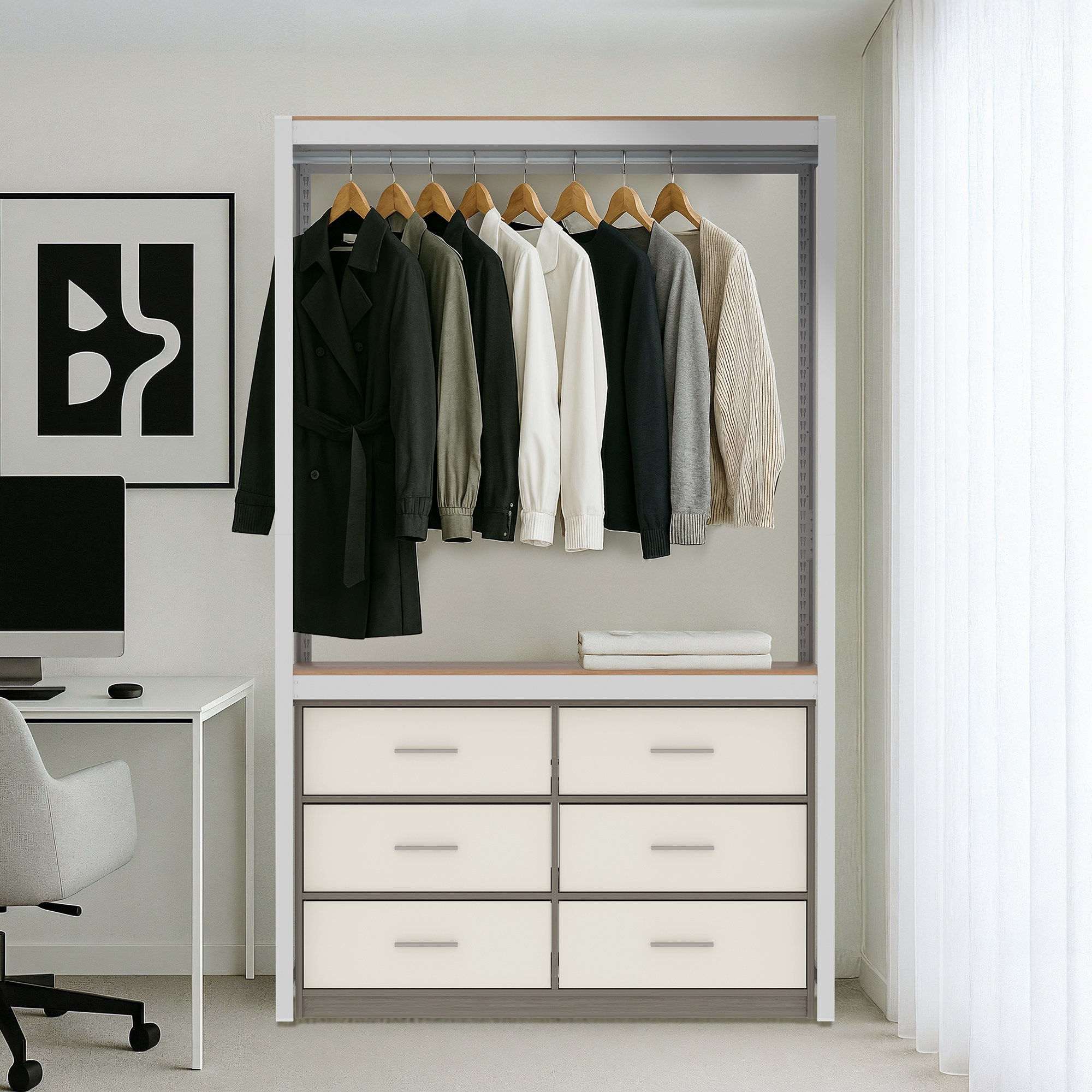 홈던트하우스 공간플레이 패브릭 서랍장 행거/선반 125,500원