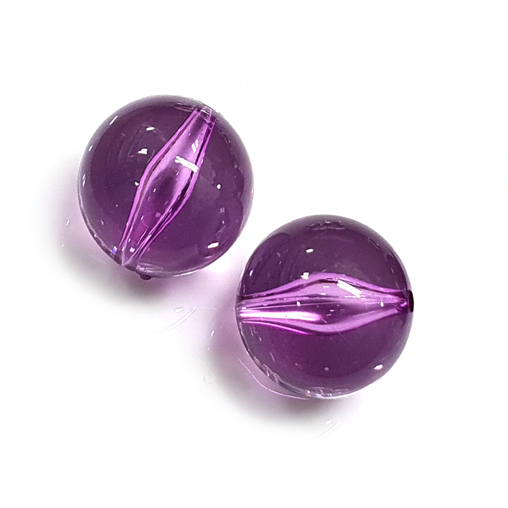 ALL 큰비즈 25mm 라운드볼 아크릴 비즈구슬 한팩 12알, 컬러선택, 진보라, 1개 11,570원