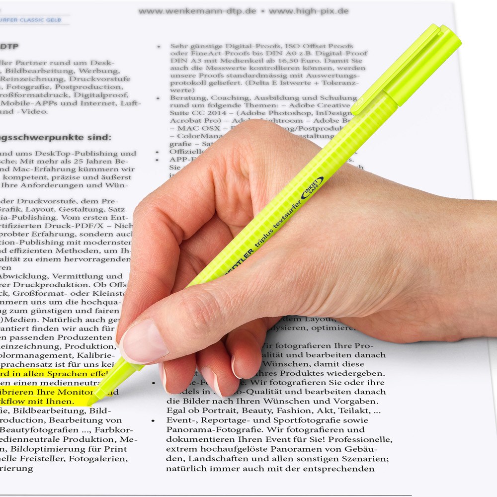 스테들러 트리플러스 362 형광펜 낱자루, 1개, 4번(주홍) 1,050원