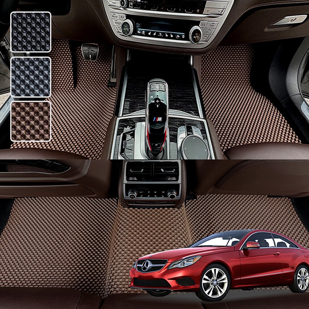 벤츠 E클래스 쿠페 W212 전용 3D 엠보싱 차세대 고무매트 1열2열 세트 (2010~2016), 블랙, 458-5 E클래스 쿠페 W212 59,000원