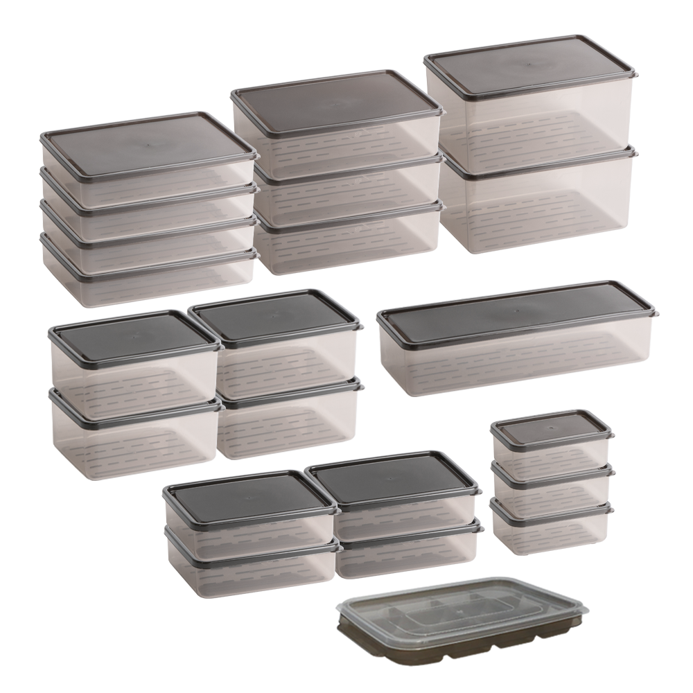 비트리 부드럽게 휘어지는 냉동실 정리용기 8종, 1세트, 정리용기 8종 22p 세트 77,800원