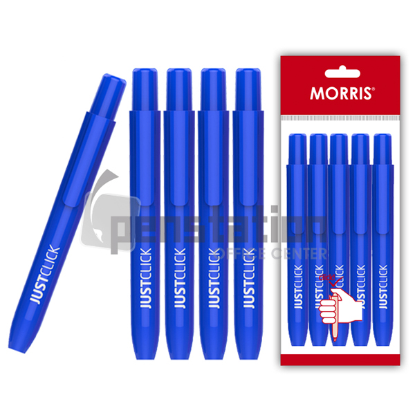 모리스 저스트클릭 노크식 유성매직 M 청/적 5개 세트(모리스 정품 블리스터 포장 케이스) 9,490원