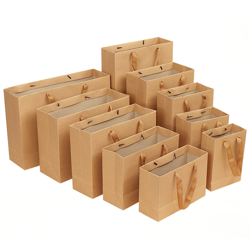 크리에잇투 무지 크라프트 종이쇼핑백 납작끈 10장묶음, 크라프트백 5,500원