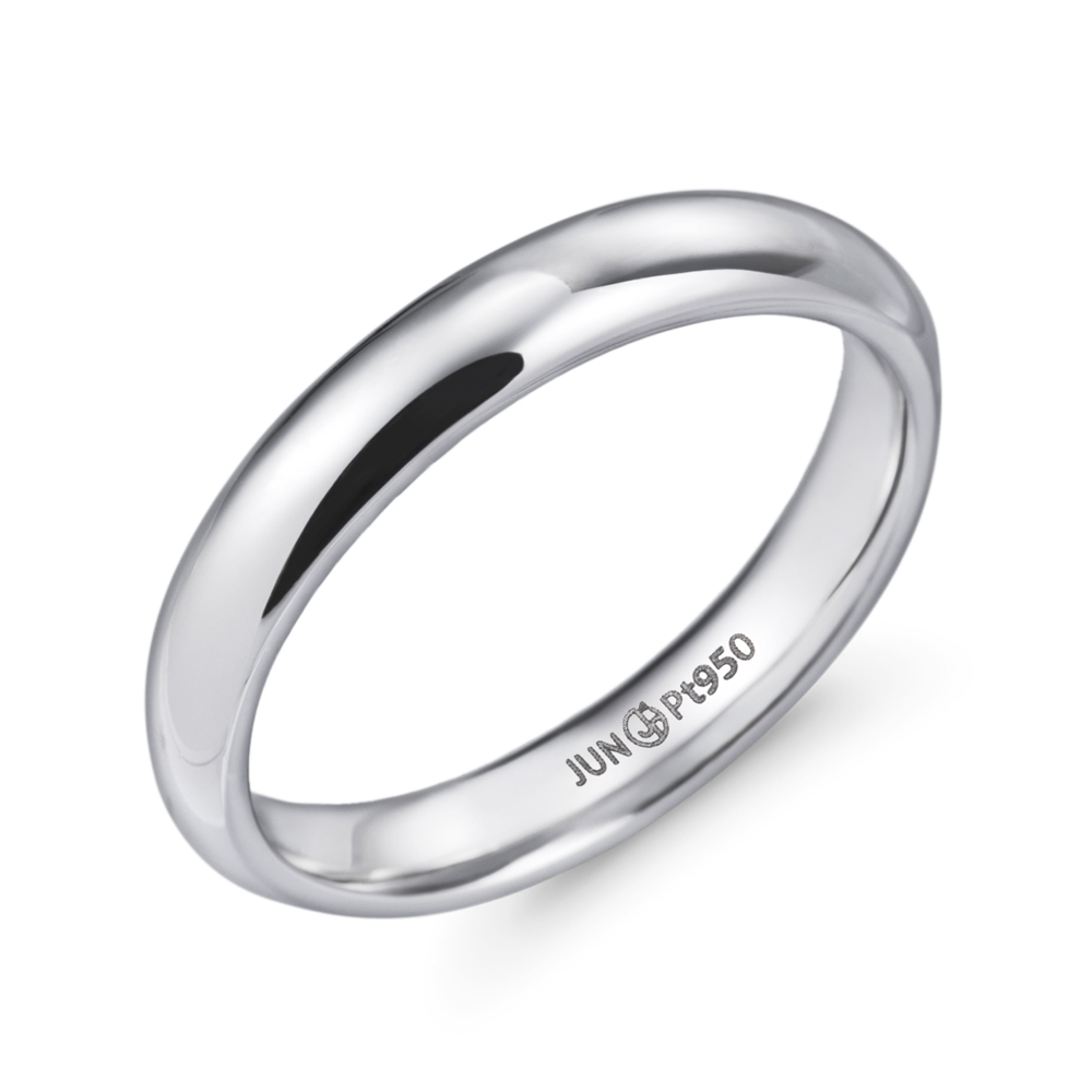준쥬얼리 플래티늄[Pt950] 3.5mm 볼륨안굴림 백금 반지 1,854,360원