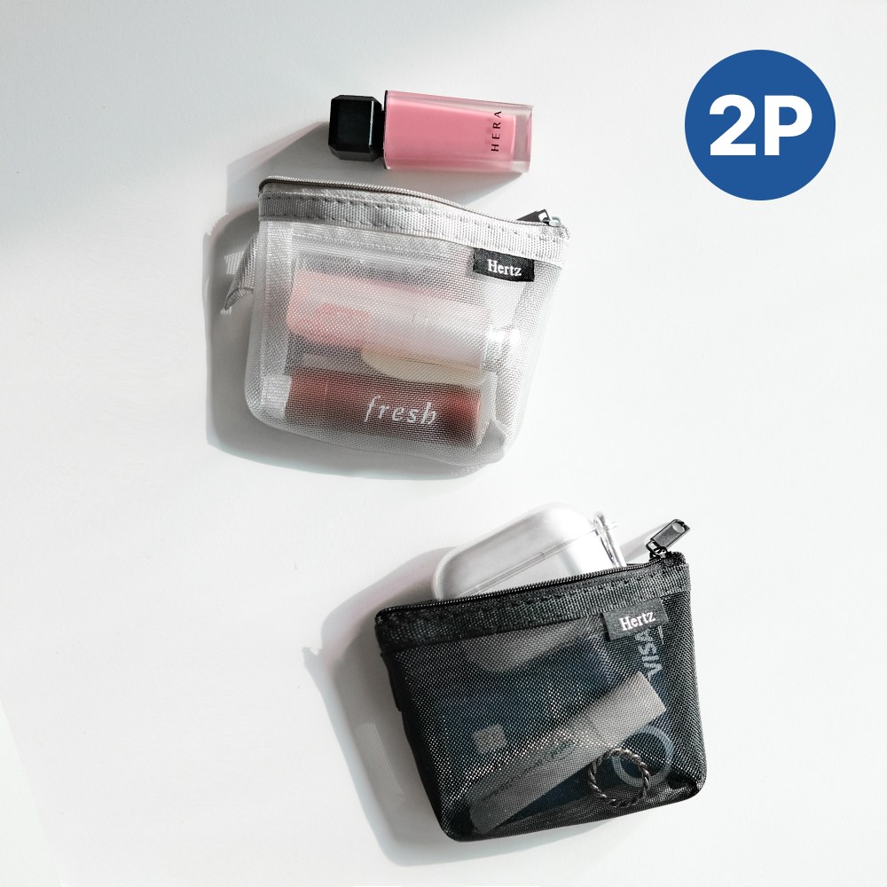 헤르츠 메쉬 미니 립스틱 파우치 휴대용 2종 세트 8,100원