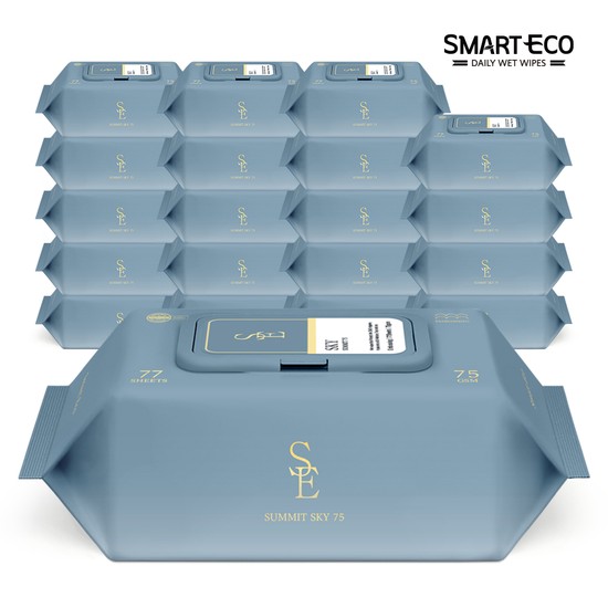 고평량 써밋75g 스카이 77매 20팩 캡형 엠보 아기물티슈 30,900원