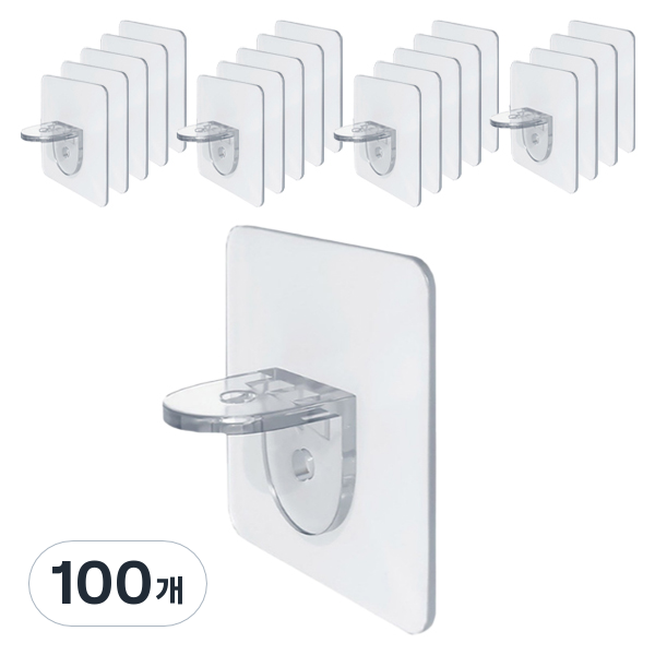 리빙홈디테일 무타공 접착식 선반 받침 후크 GE-17 25,000원