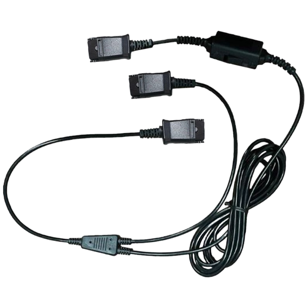 플랜트로닉스 헤드셋 전용 교육용 Y자 연결젠더 콜센터 상담원 교육용 연결코드 28,000원