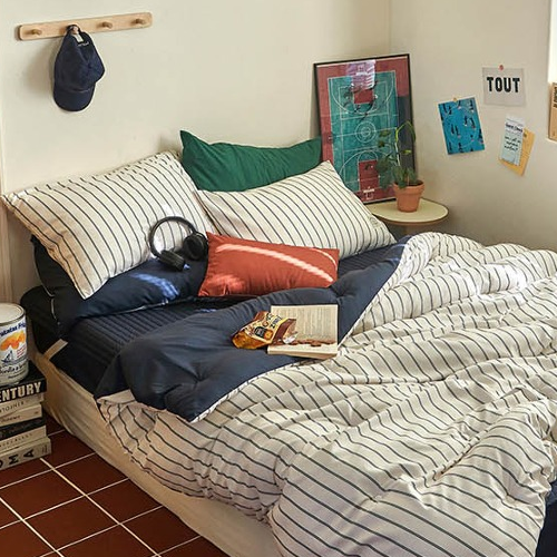 쁘리엘르 유어메이트 항균 워싱 세미마이크로 차렵이불 세트 45,550원